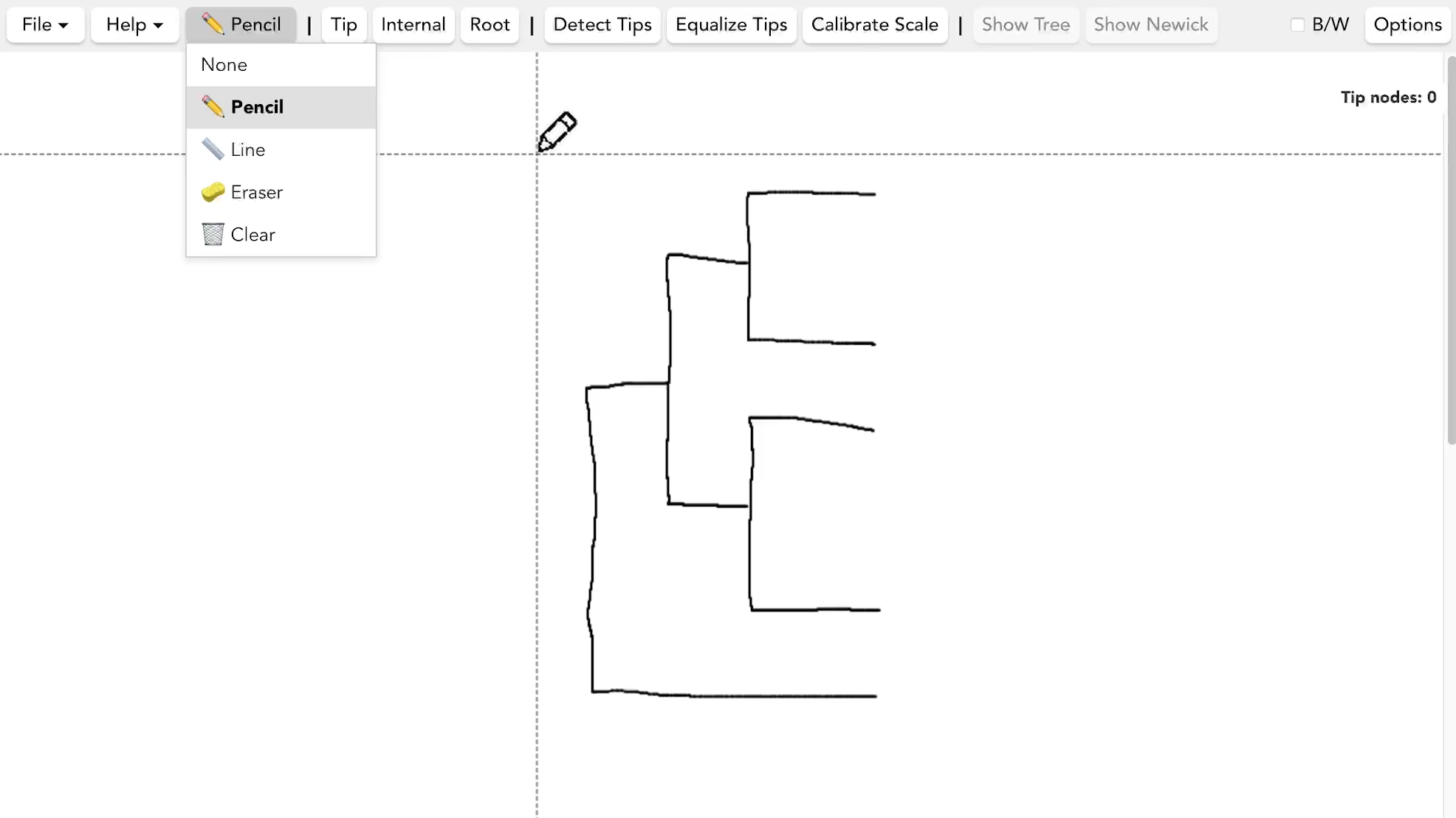 Drawing tools screenshot